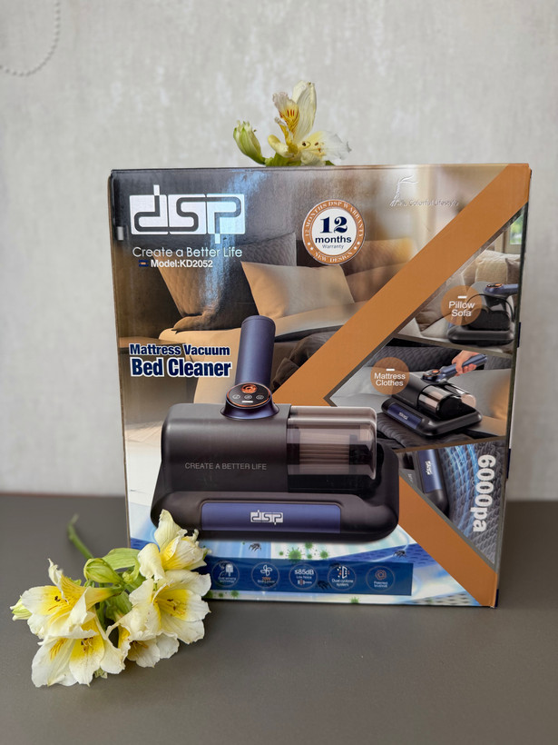 جارو شارژی چندکاره ضد کنه دی اس پی KD2052 اورجینال | مکش قوی + UV