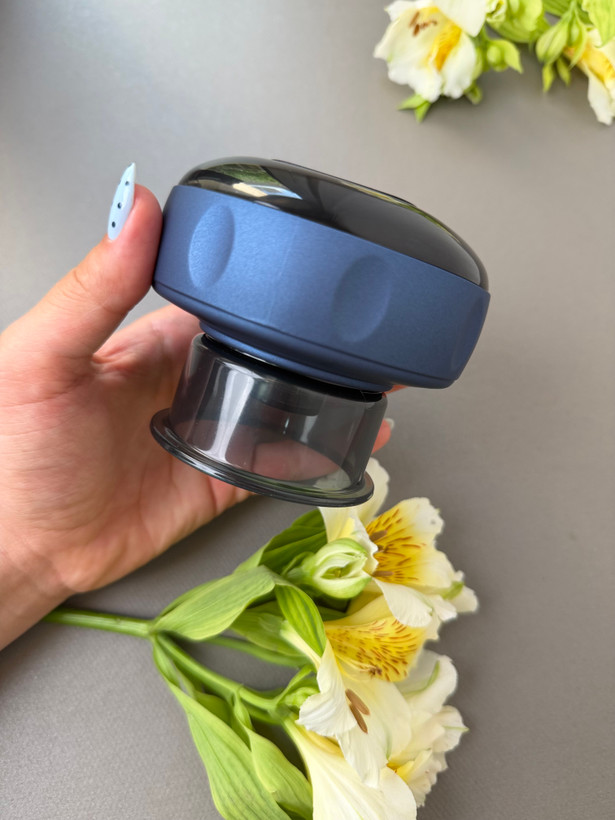 بادکش برقی حجامت شارژی | ماساژور بهبود گردش خون و کاهش درد عضلانی | بادکش درمانی خانگی0/